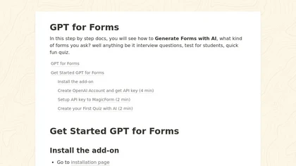 GPT for forms